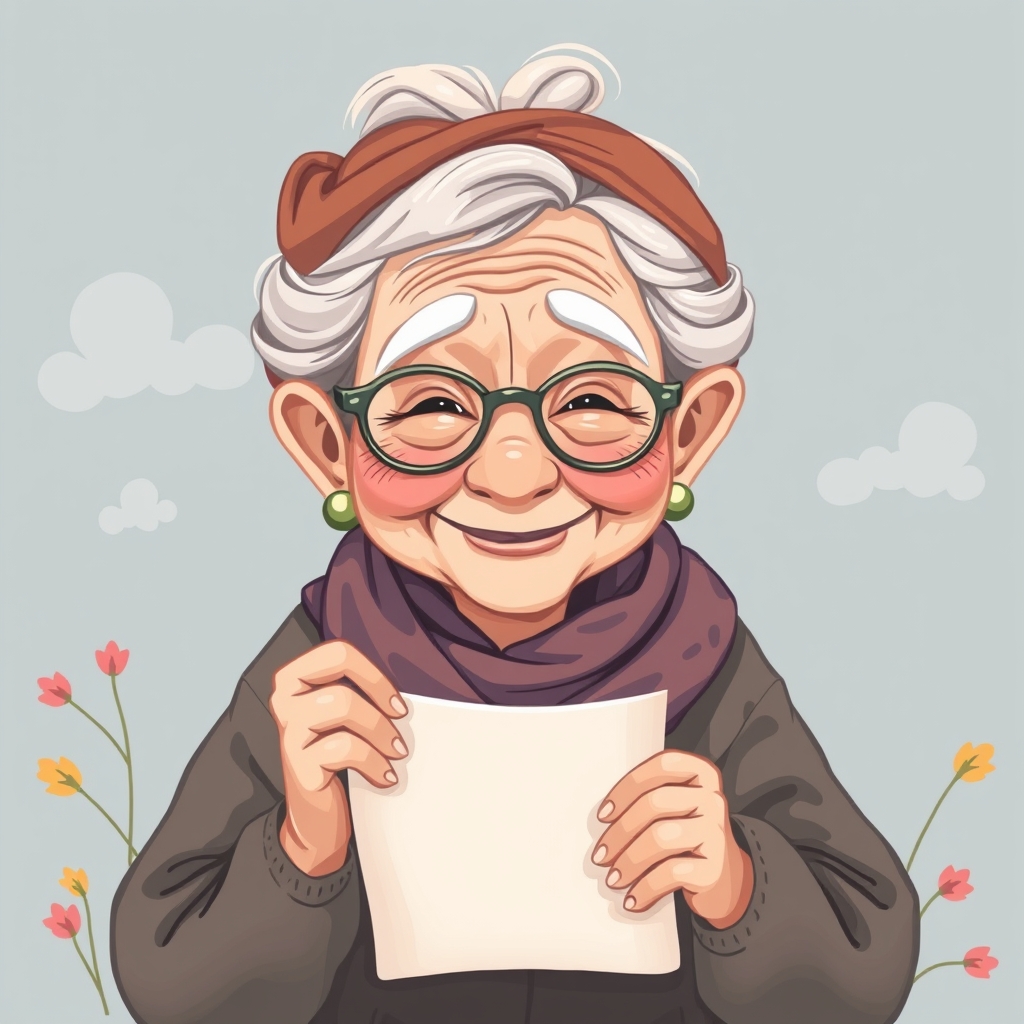 คุณยายกับกระดาษ A4