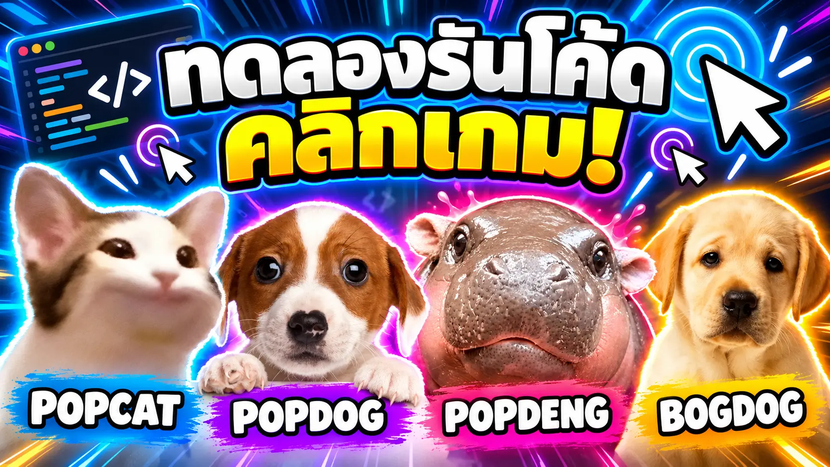 code_python_ทดลองคลิกเกมออนไลน์_popcat_popdog_popdeng_bogdog