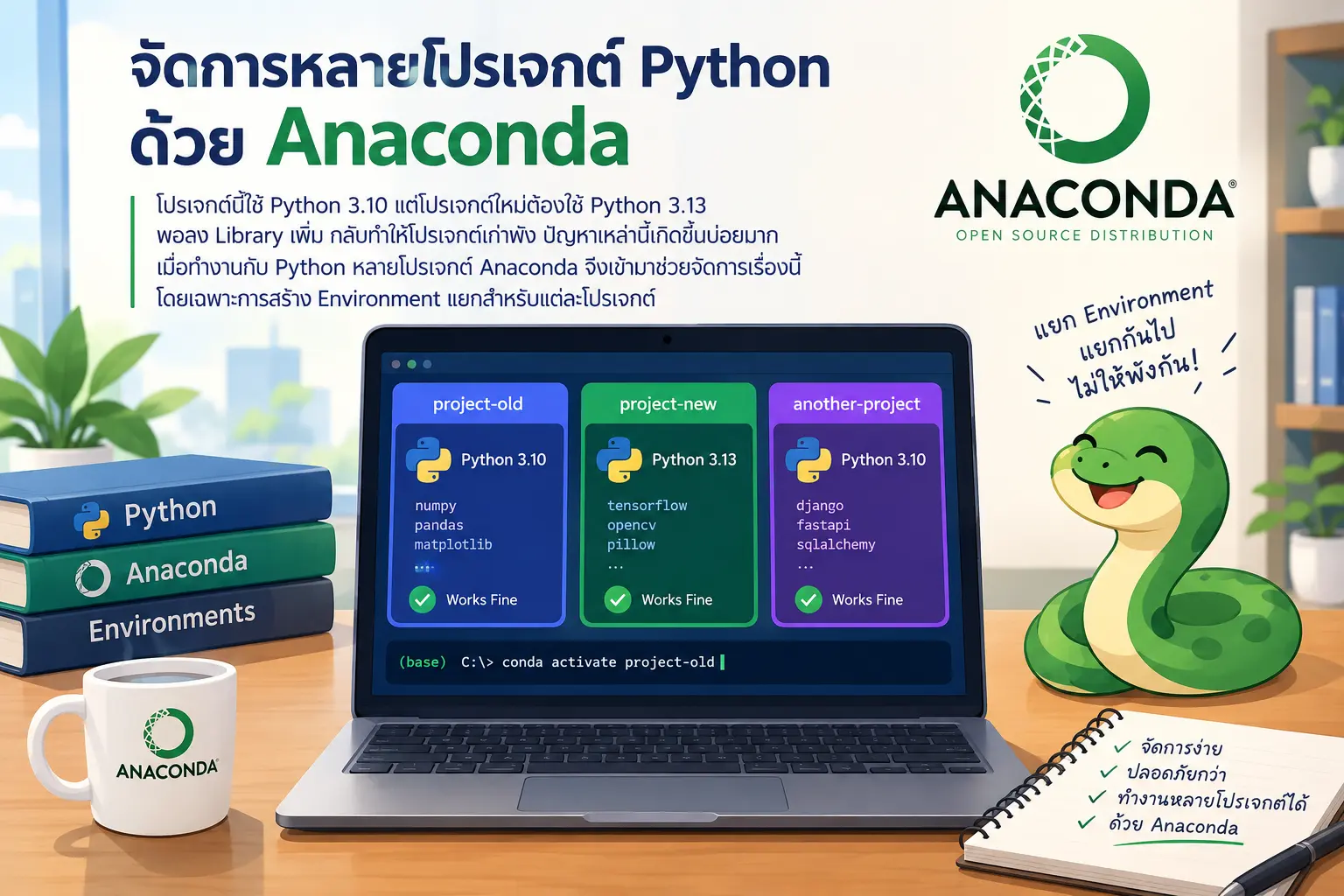 anaconda_คืออะไร_ทำไมคนทำ_python_หลายโปรเจกต์ควรมีติดเครื่อง