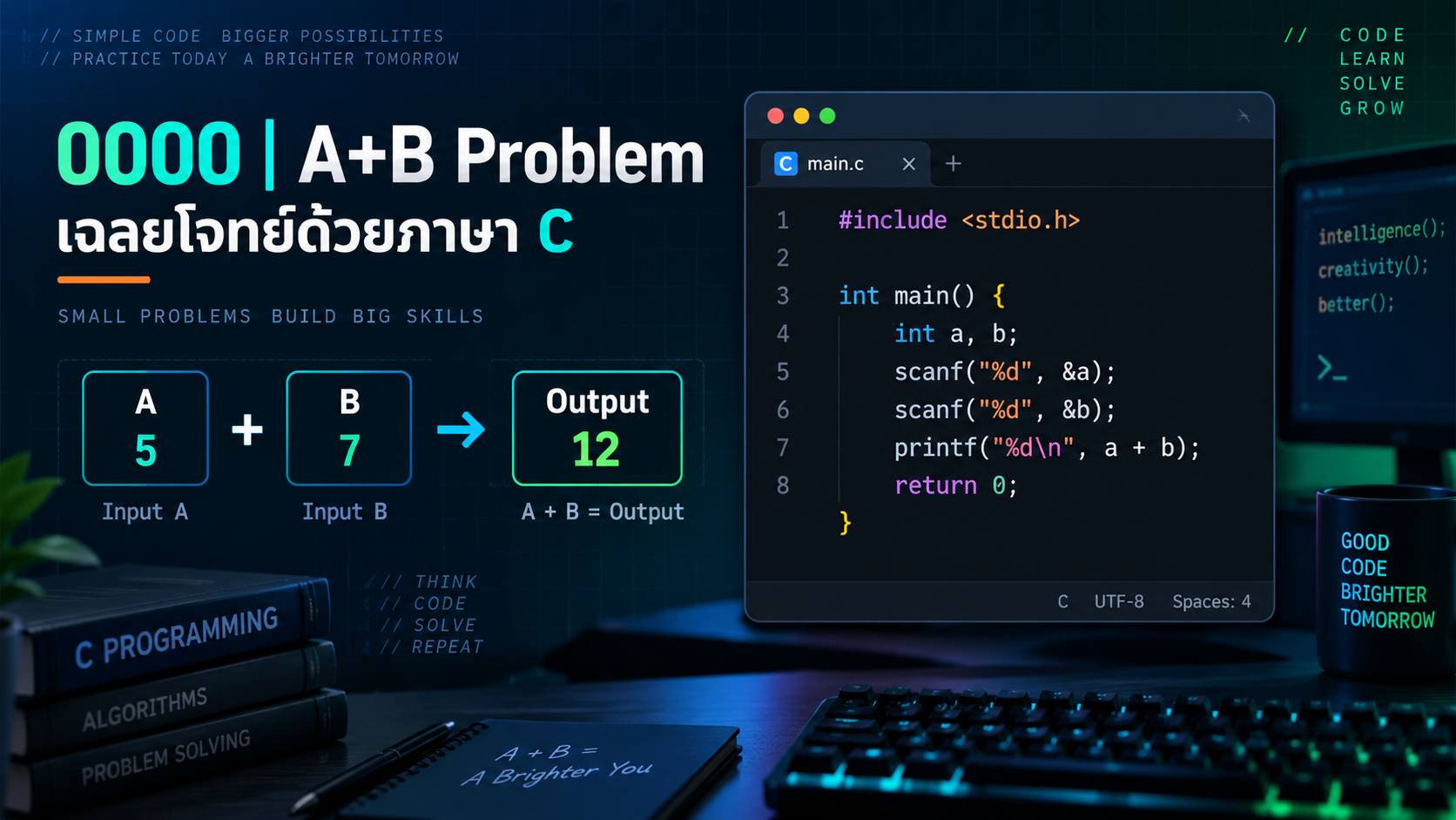 0000_เฉลยโจทย์_A+B_Problem_C_Programming